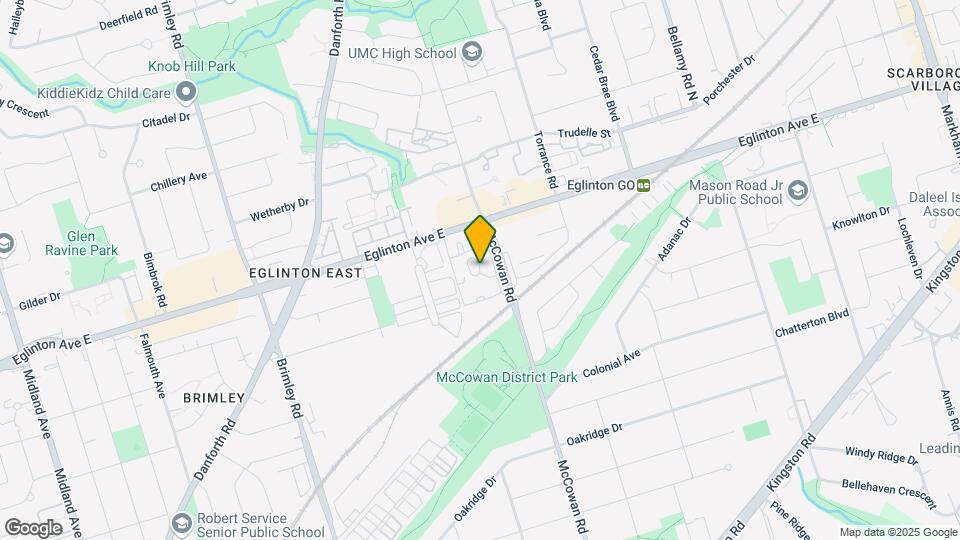 330-1330 McCowan Rd Map and Location Details
