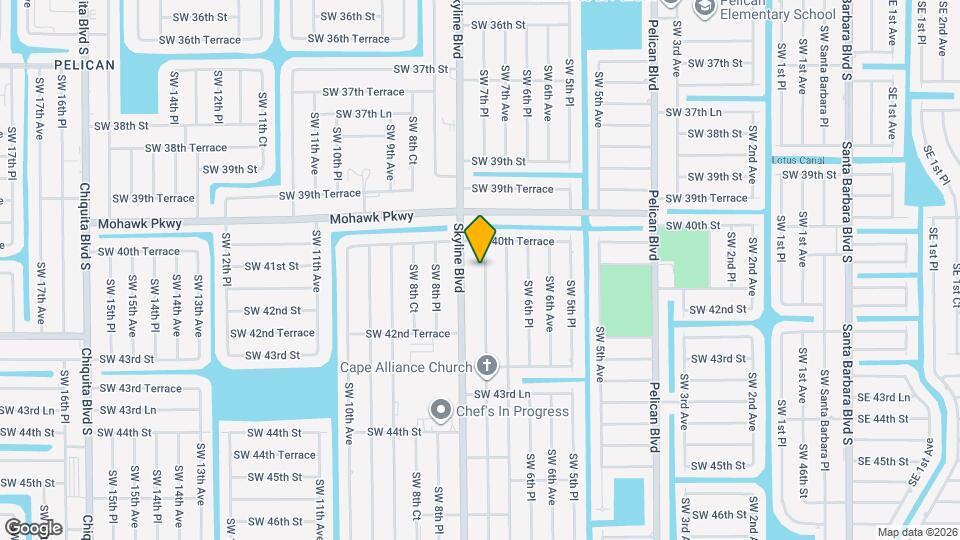 4106 SW 7th Pl Map and Location Details