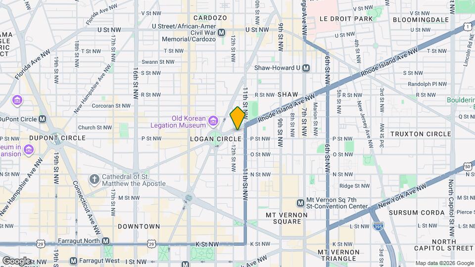 1114 Rhode Island Ave NW Map and Location Details