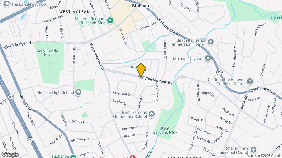 6713 Old Chesterbrook Rd Map and Location Details