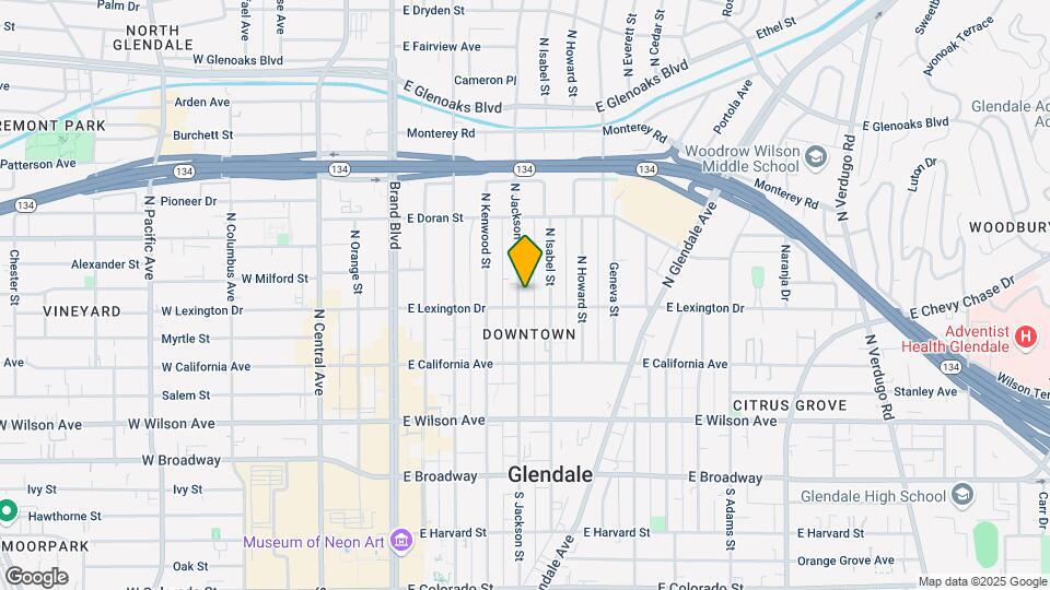 408 N Jackson St Mapa y Detalles de la Ubicación
