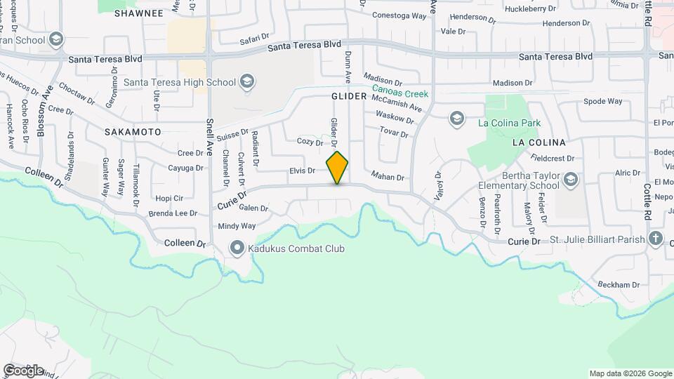 536 Curie Dr Map and Location Details