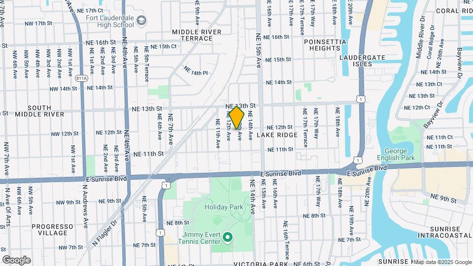 1139 NE 13th Ave Map and Location Details
