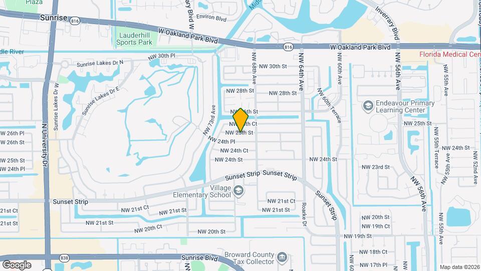 6980 NW 25th St, Unit Rick Mapa y Detalles de la Ubicación