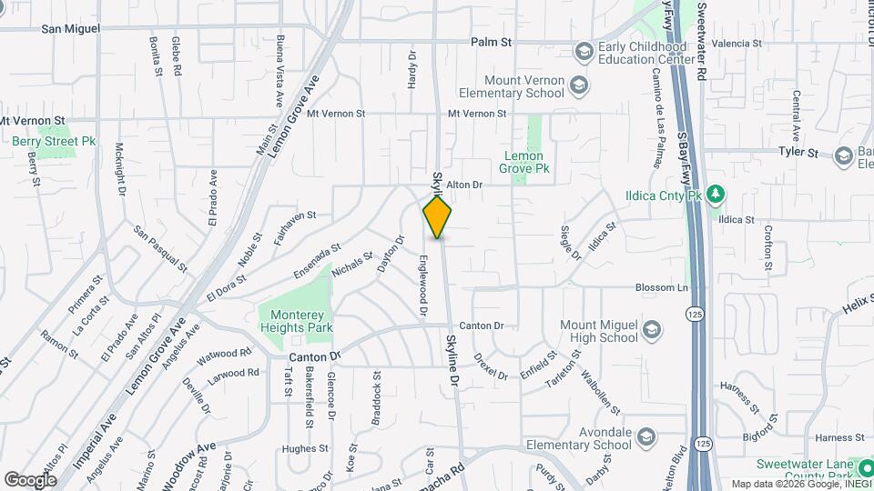 1916 Skyline Dr Map and Location Details