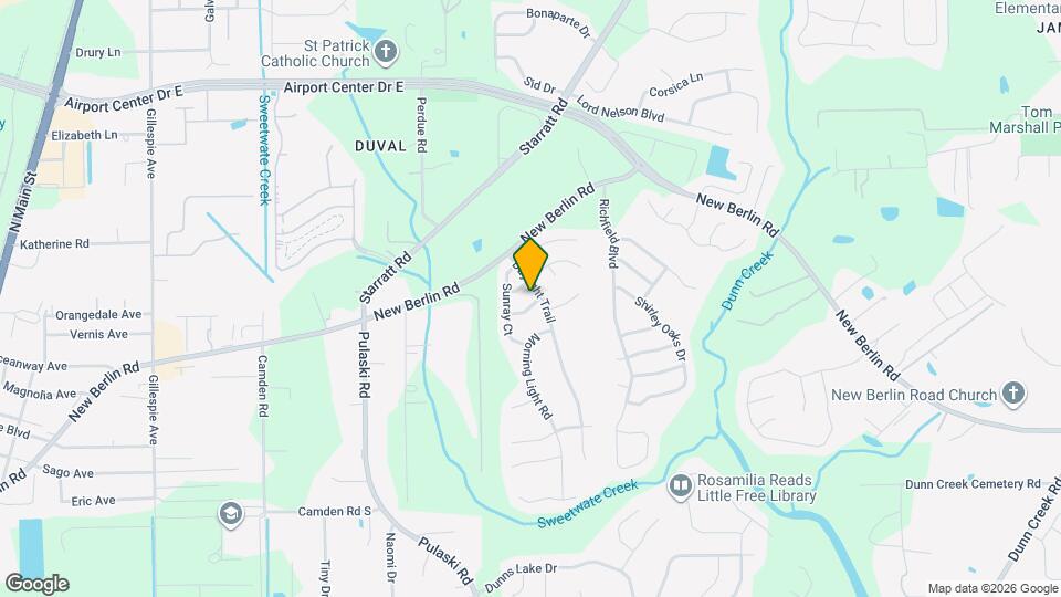 1189 Summer Bluff Rd Map and Location Details