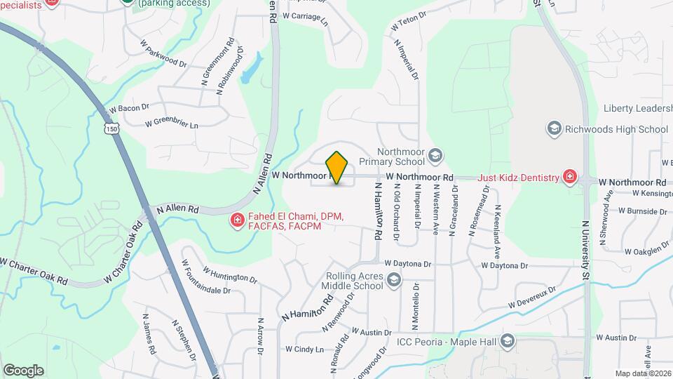 2220 W Kensington Dr Mapa y Detalles de la Ubicación