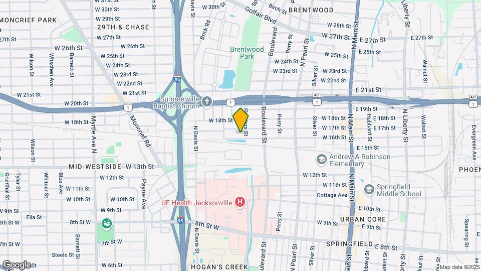 619 W 16th St Map and Location Details