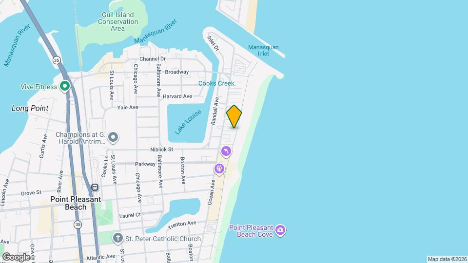 221 Beach Front Map and Location Details