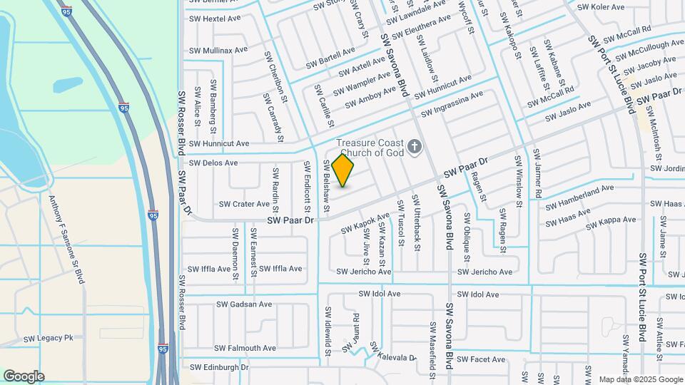 1371 SW Halford Ave Map and Location Details