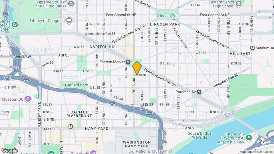 811 E St SE, Unit Unit 2 Map and Location Details