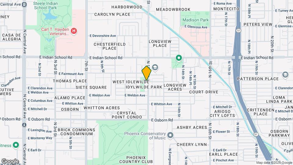 3740 N 12th St Map and Location Details