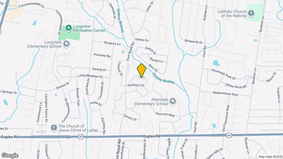 2636 Danbury Cir Map and Location Details