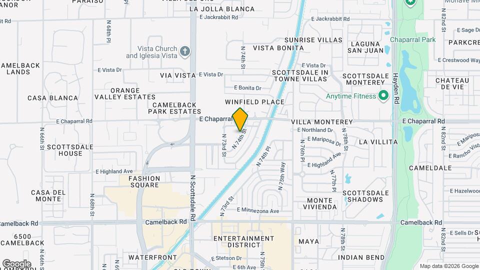 4910 N 74th St Map and Location Details