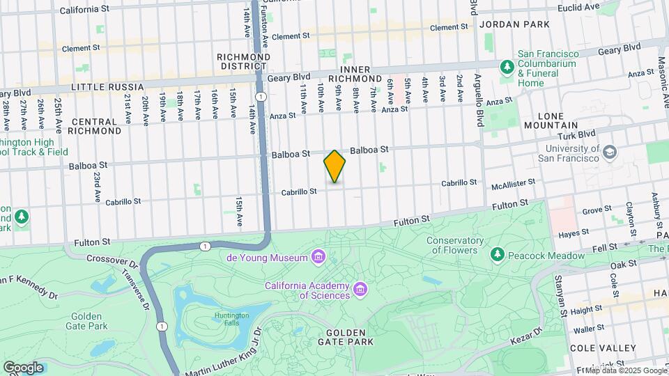 832-834 Cabrillo St Map and Location Details