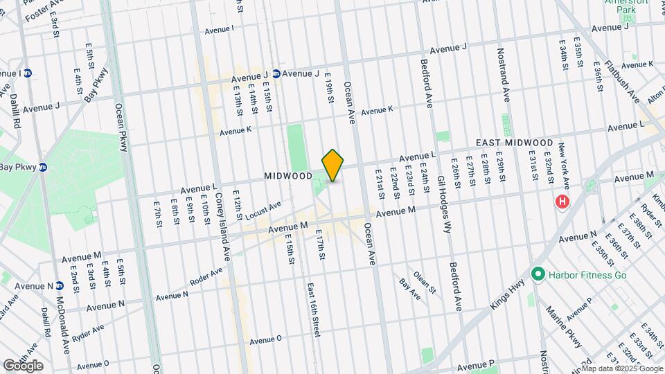 1257 E 18th St Map and Location Details