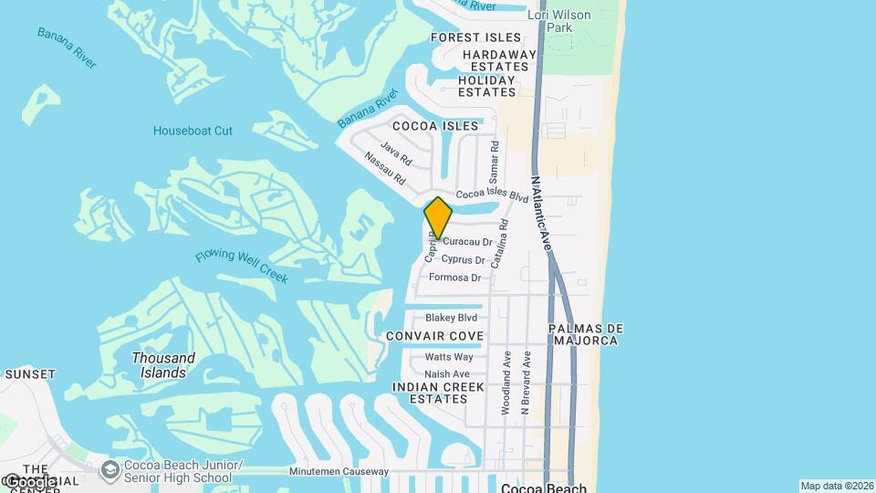 570 Capri Rd Map and Location Details
