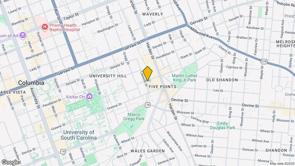 828 Laurens St Map and Location Details