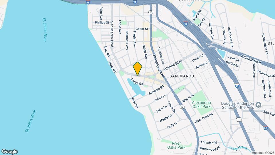 1904 San Marco Blvd Map and Location Details