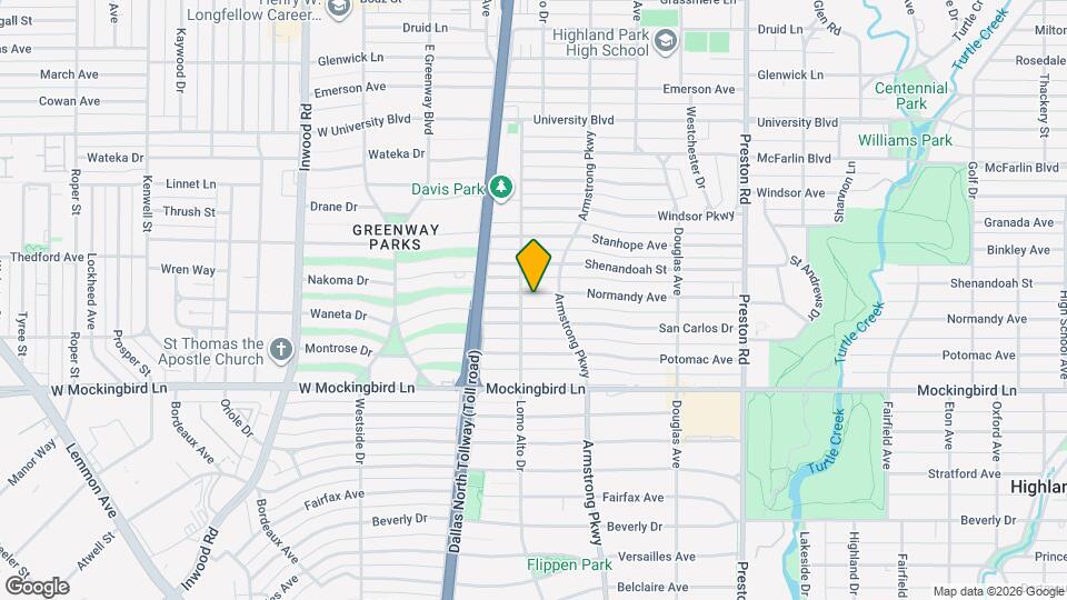4417 Normandy Ave Map and Location Details