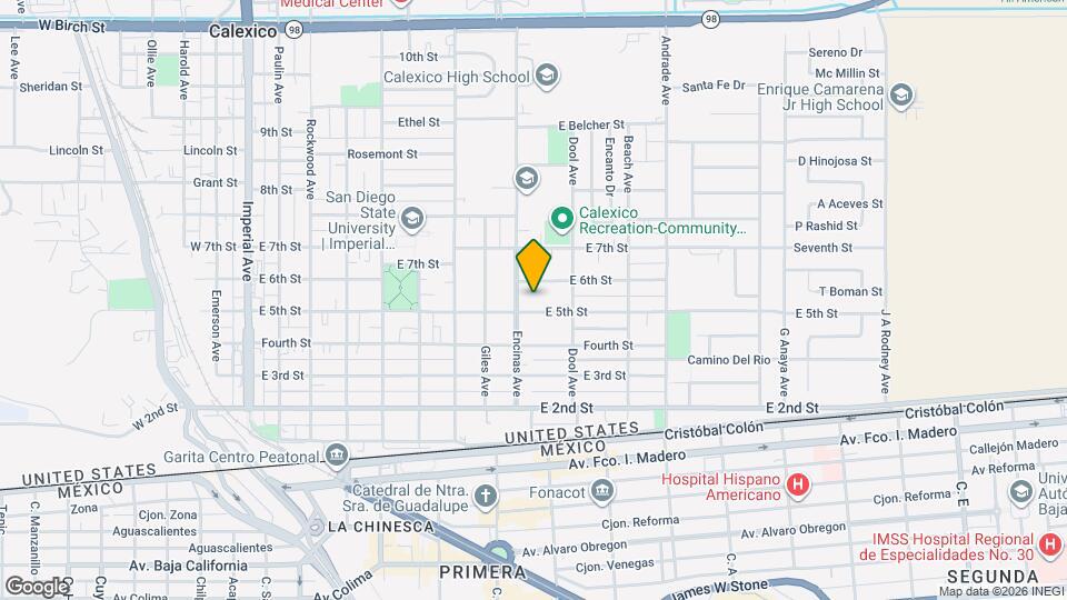 510 Encinas Ave Map and Location Details