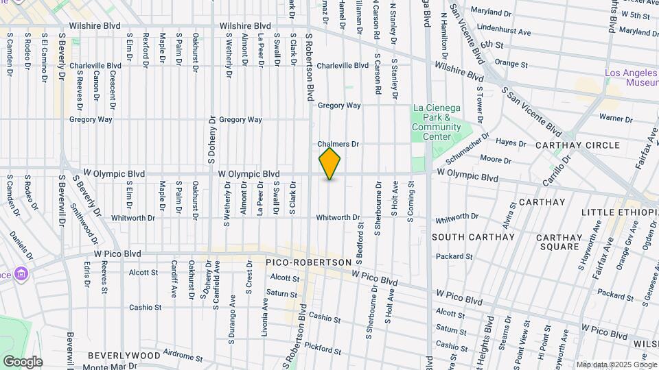 1020 S Wooster St Map and Location Details