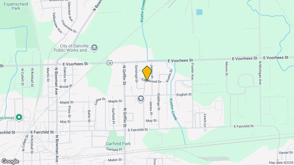 1402 Edgewood Dr Mapa y Detalles de la Ubicación