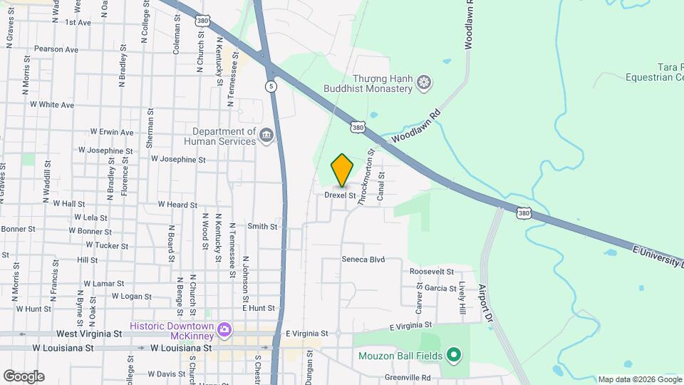 605 Drexel St Map and Location Details