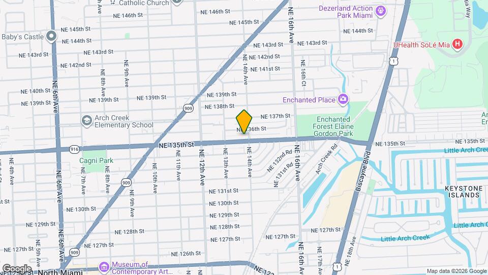 1375 NE 135th St Map and Location Details