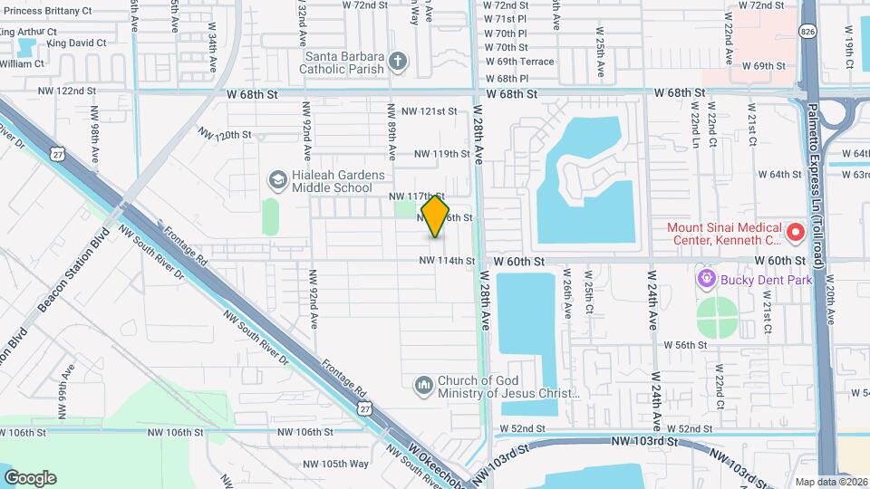11465 NW 88th Ct Map and Location Details