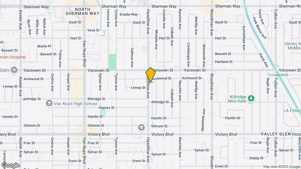 6700 Hazeltine Ave Mapa y Detalles de la Ubicación