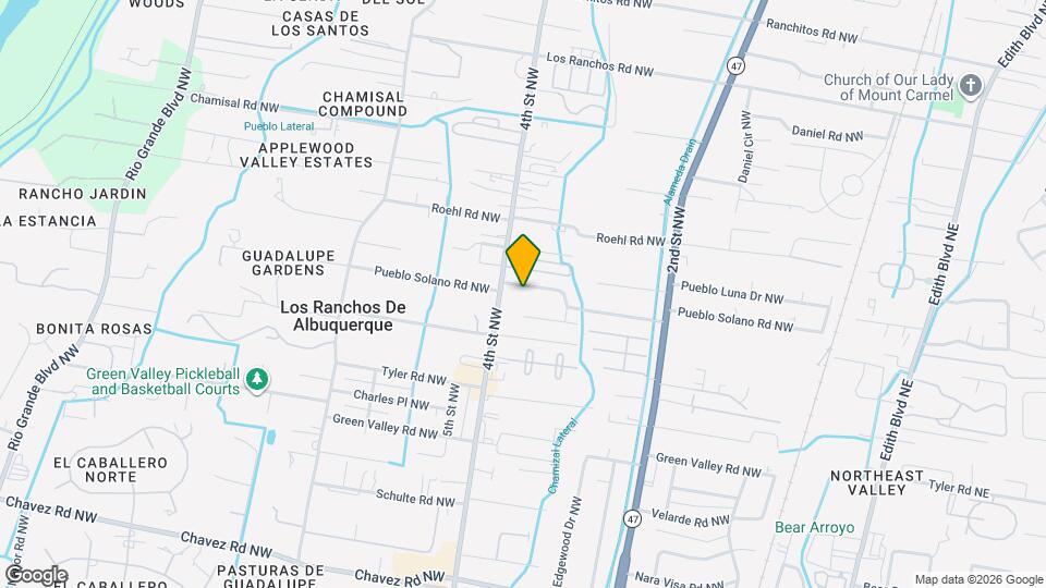 358 Pueblo Solano Rd NW Map and Location Details