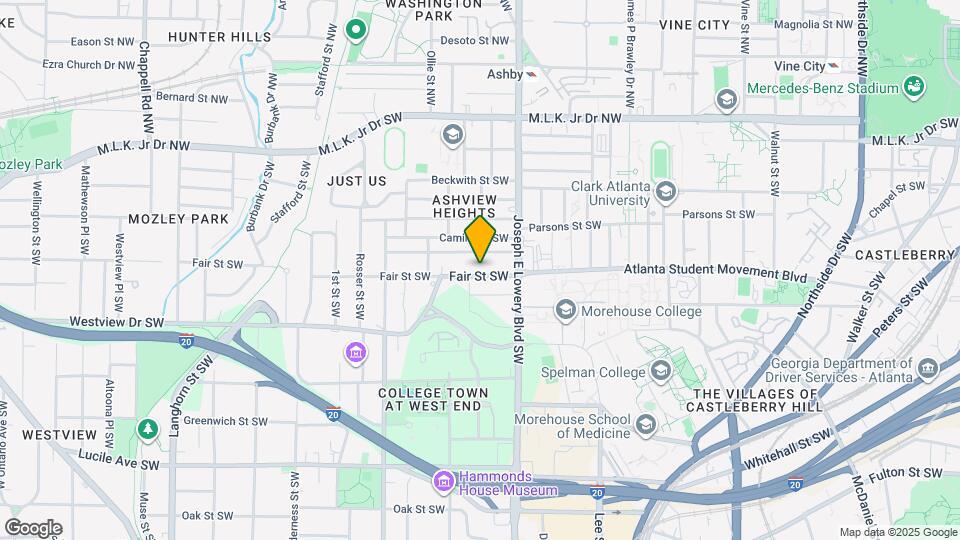 965 Fair St SW Map and Location Details