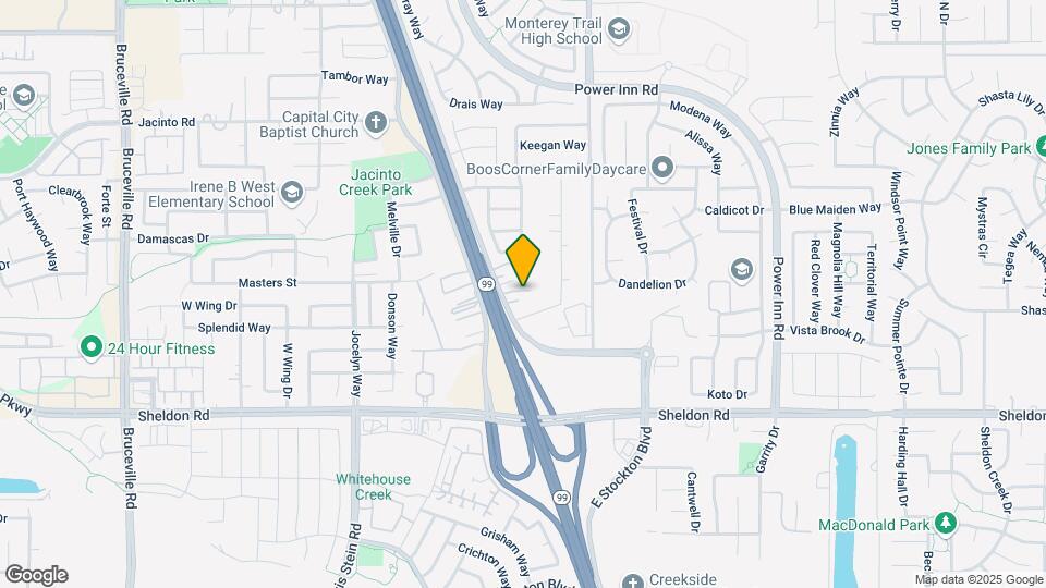 8711 E Stockton Blvd-Unit -B Map and Location Details