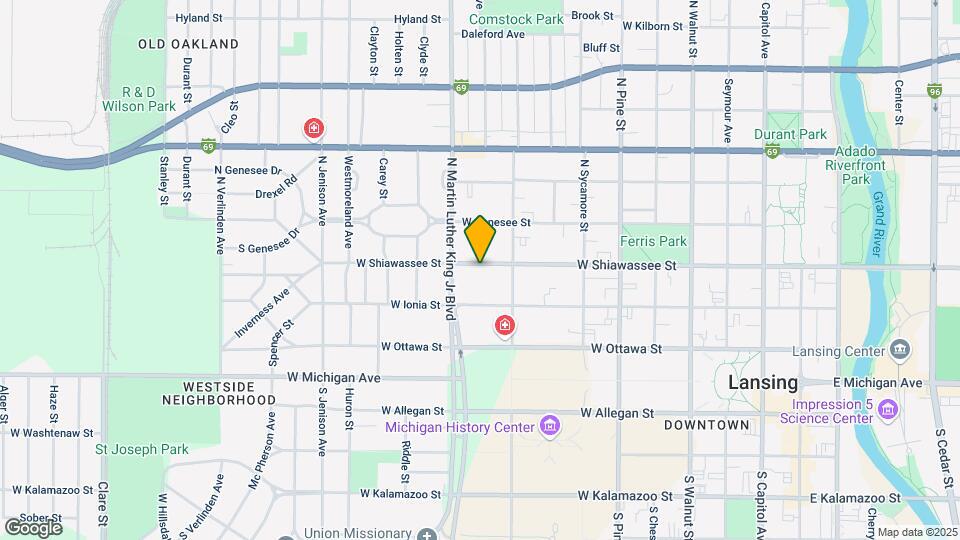 1001 W Shiawassee St Mapa y Detalles de la Ubicación
