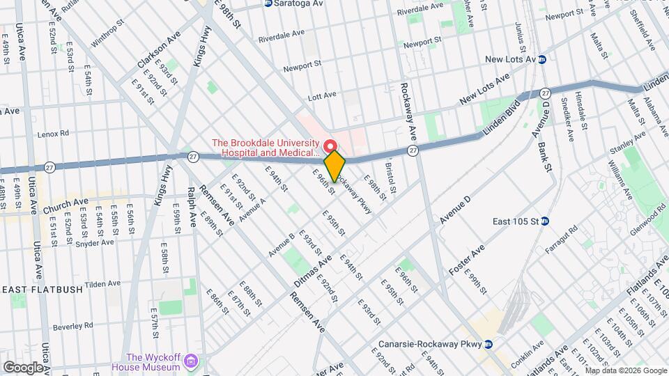 657 E 96th St Map and Location Details