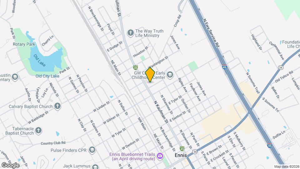 304 E Freeman St Map and Location Details