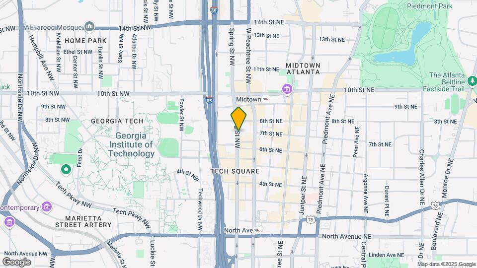845 Spring St NW Map and Location Details