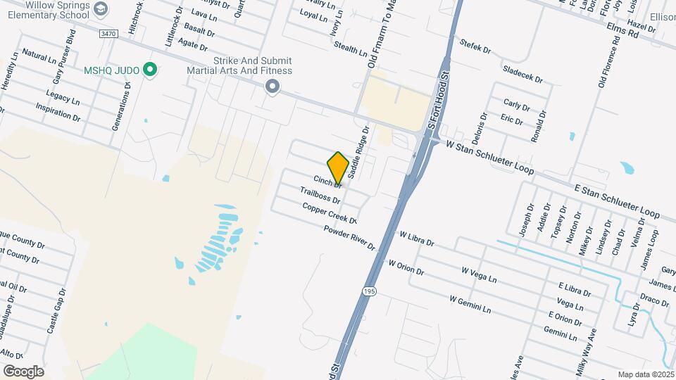 1300 Cinch Dr, Unit A Map and Location Details