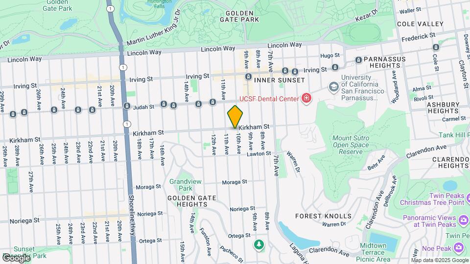 609 Kirkham St Map and Location Details