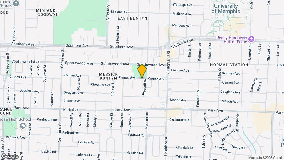 3381 Carnes Ave Map and Location Details