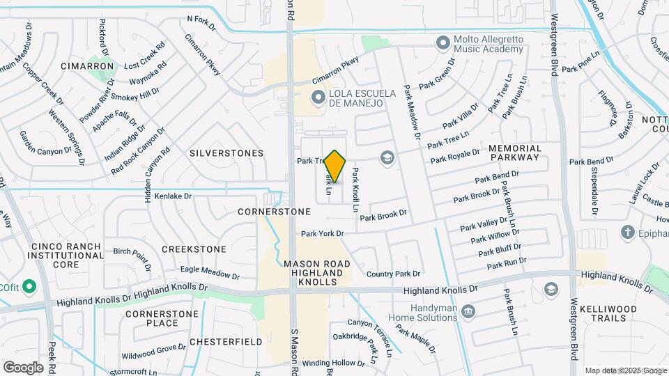 1235 Park Ln Map and Location Details