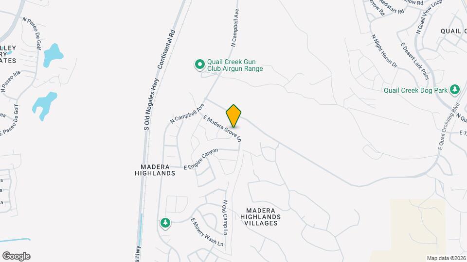 1145 E Madera Grove Ln Map and Location Details