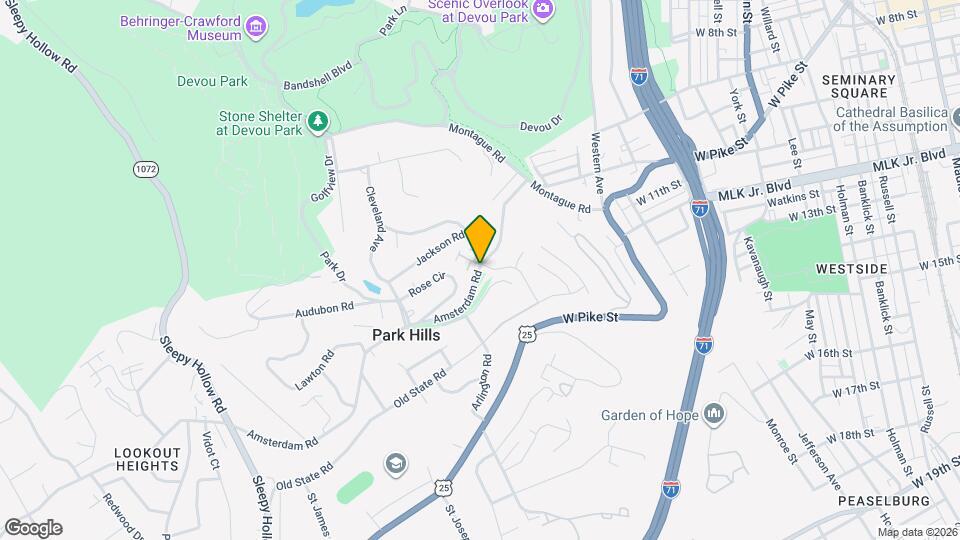 1002 Parkvale Ct Map and Location Details