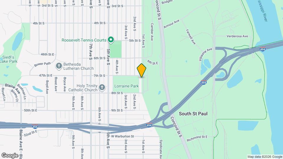 712 1st Ave S Map and Location Details