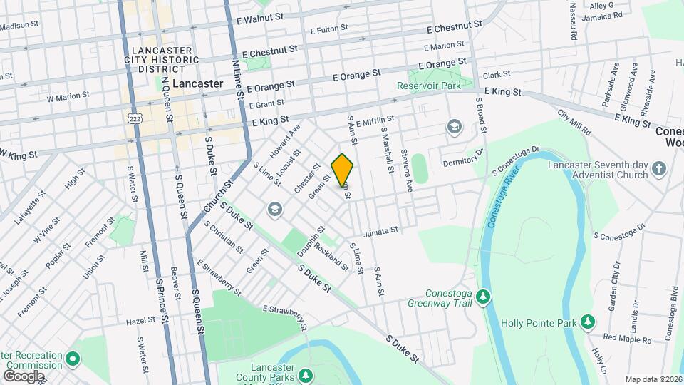 571 Pershing Ave Map and Location Details