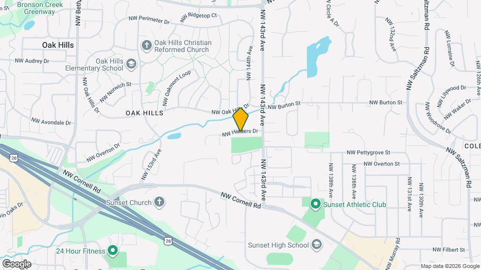 14520 NW Hunters Dr Map and Location Details