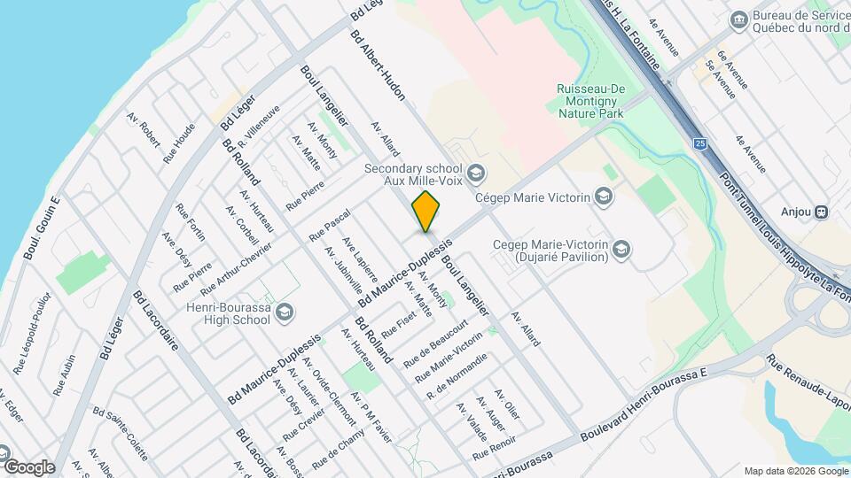 6501-6745 Maurice-Duplessis Boul Map and Location Details