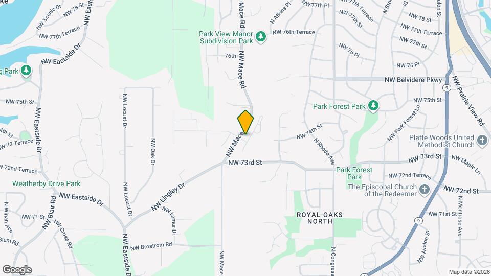 7400 N Tipton Ave Map and Location Details