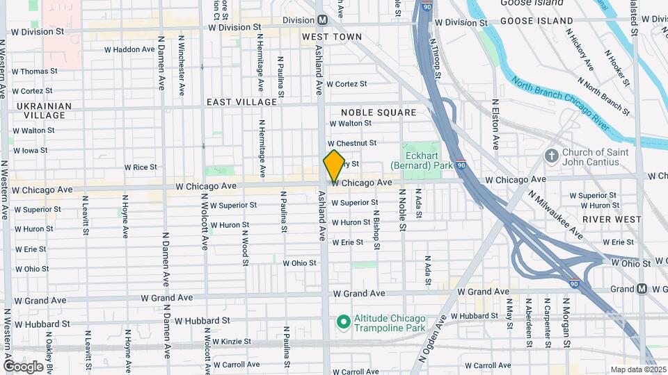 1543 W Chicago Ave Map and Location Details